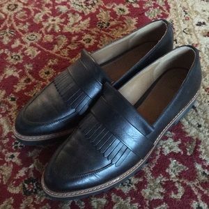 Black leather Loafers